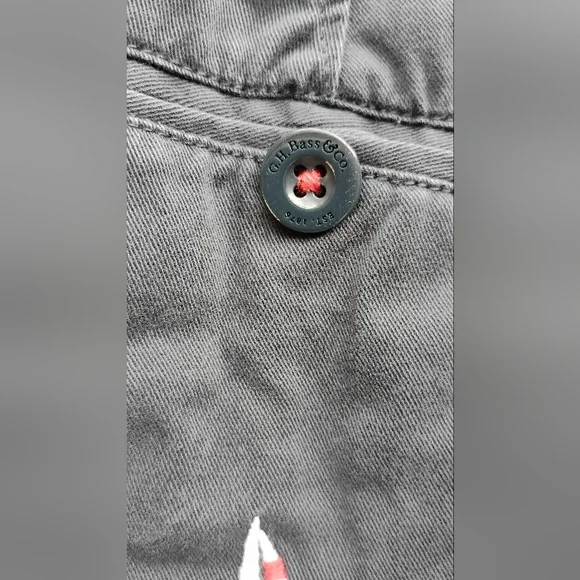 Bass Heritage Limited Edition Chino Shorts Navy Blue Women's Sz 4 100% Cotton - Picture 7 of 11